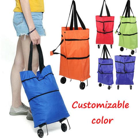 Folding trolley bag